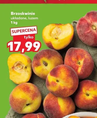 Brzoskwinie układane luzem promocja w Kaufland