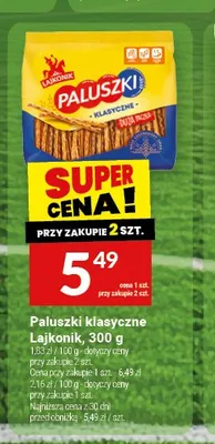 Paluszki klasyczne Lajkonik promocja w Twój Market