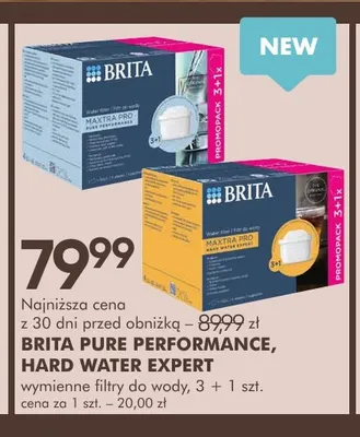 Wymienne filtry do wody Brita Pure Performance promocja w Super-Pharm