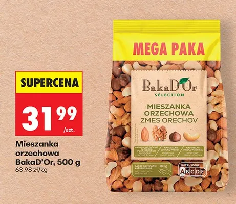 Mieszanka orzechowa BakaD'Or promocja w Biedronka