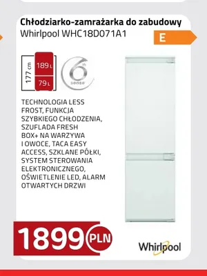 Chłodziarko-zamrażarka do zabudowy Whirlpool WHC18D071A1 promocja w kakto.pl
