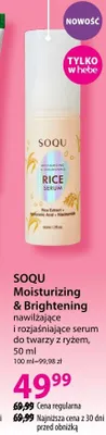 Serum nawilżające i rozjaśniające Moisturizing & Brightening do twarzy z ryżem promocja w Hebe