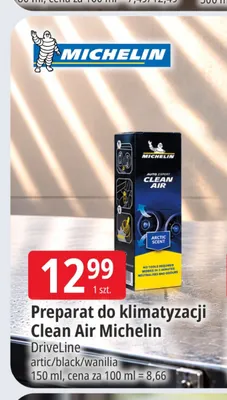 Preparat do klimatyzacji Clean Air wanilia Michelin promocja w Leclerc