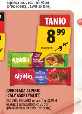 Czekolada Alpinio Peanut Caramel promocja w Arhelan