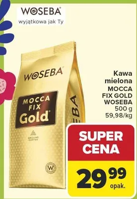 Kawa mielona Mocca Fix Gold promocja w Carrefour Market