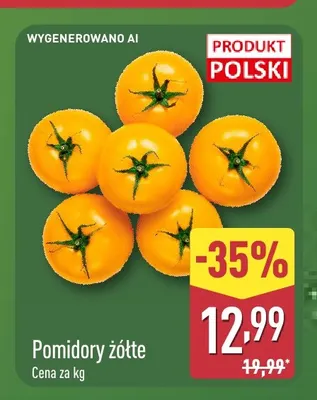 Pomidory żółte promocja w Aldi