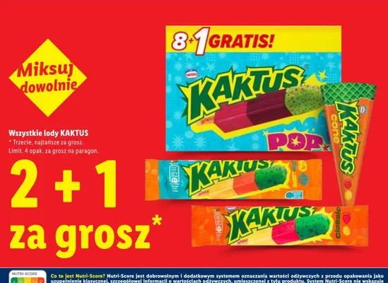 Lody Kaktus promocja w Lidl
