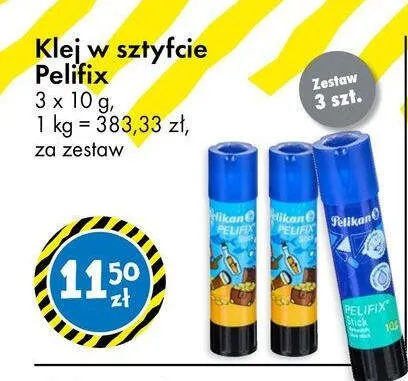 Klej w sztyfcie Pelifix Pelikan promocja w Tedi