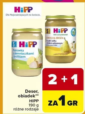 Deser obiadek różne rodzaje promocja w Carrefour