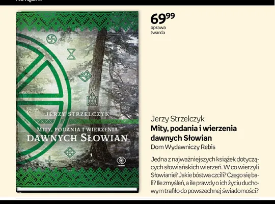 Książka Mity, podania i wierzenia dawnych Słowian oprawa twarda promocja w Empik