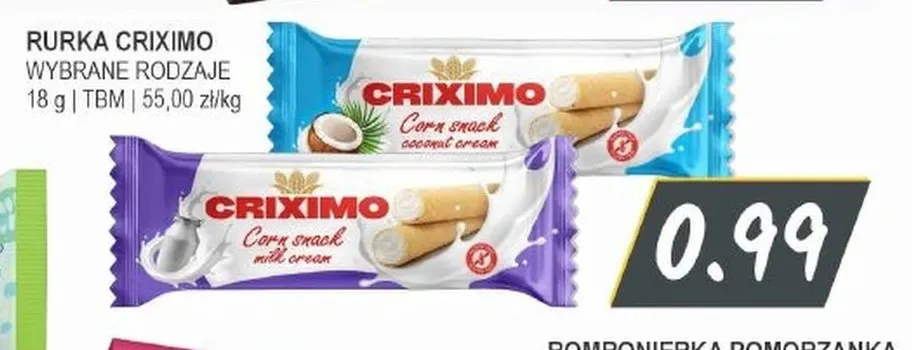 Rurka Criximo milk cream promocja w Słoneczko