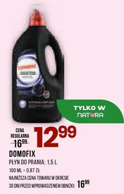 Płyn do prania Domofix promocja w Drogerie Natura