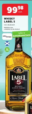 Whisky Label 5 Classic Black promocja w Stokrotka