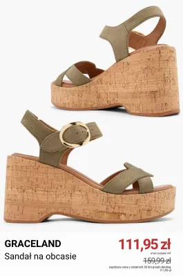 Sandał na obcasie Graceland promocja w Deichmann