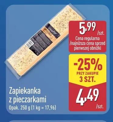Zapiekanka z pieczarkami promocja w Aldi