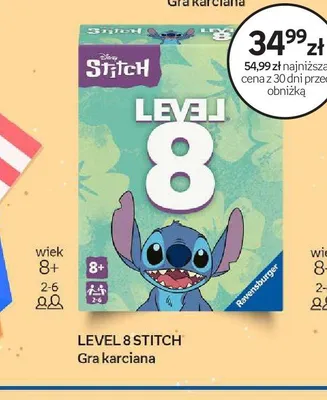 Gra karciana Level 8 Stitch Ravensburger promocja w Empik
