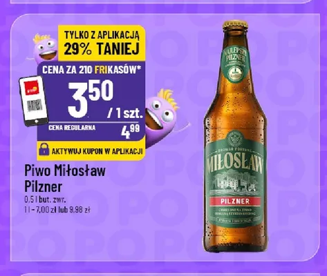 Piwo Miłosław Pilzner promocja w POLOmarket