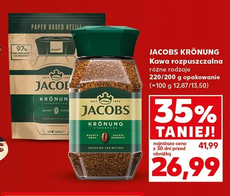 Kawa rozpuszczalna Jacobs Krönung promocja w Kaufland