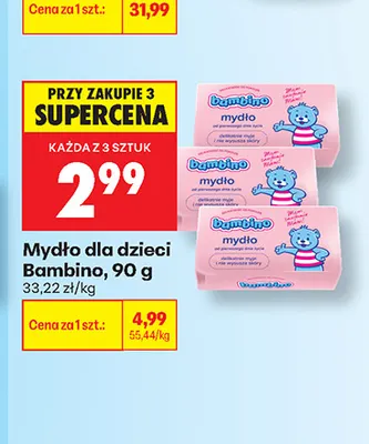 Mydło dla dzieci Bambino promocja w Biedronka