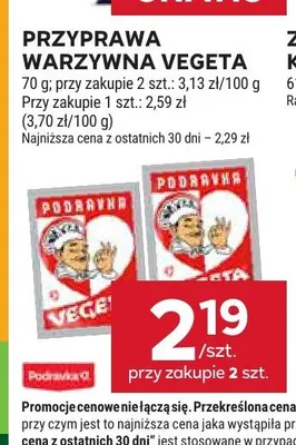 Przyprawa warzywna Vegeta promocja w Stokrotka