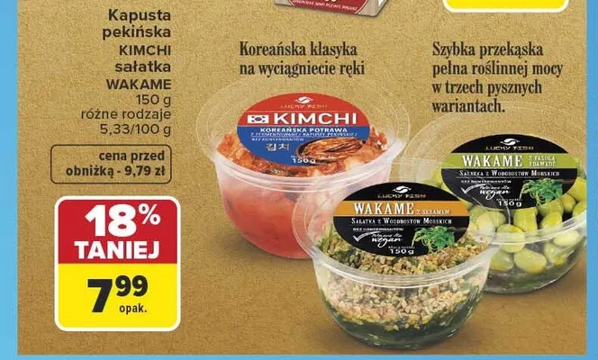 Sałatka Wakame Lucky Fish promocja w Carrefour
