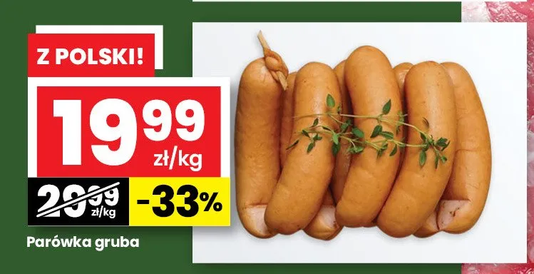 Parówka gruba promocja w emma MARKET