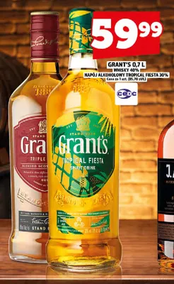 Whisky Grant's 40% promocja w TOPAZ