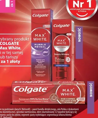 Pasta do zębów Colgate Max White promocja w Hebe