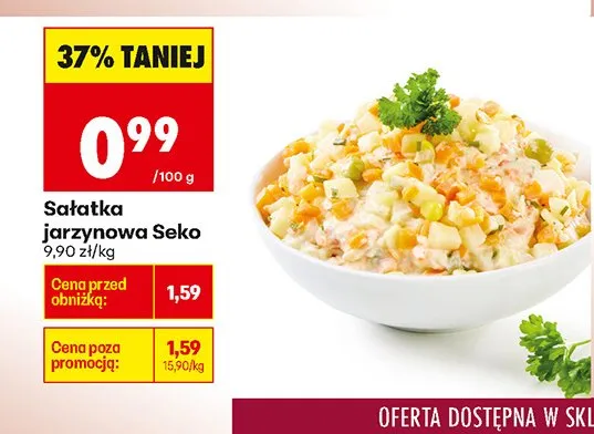 Sałatka jarzynowa Seko Biedronka promocja w Biedronka