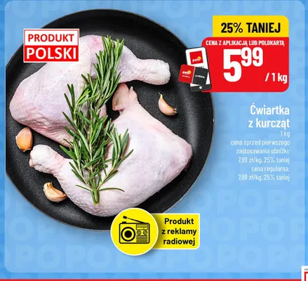 Ćwiartka z kurcząt promocja w POLOmarket