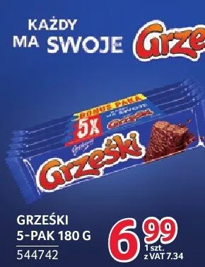 Grzeski 5-pak 180 g promocja w Selgros