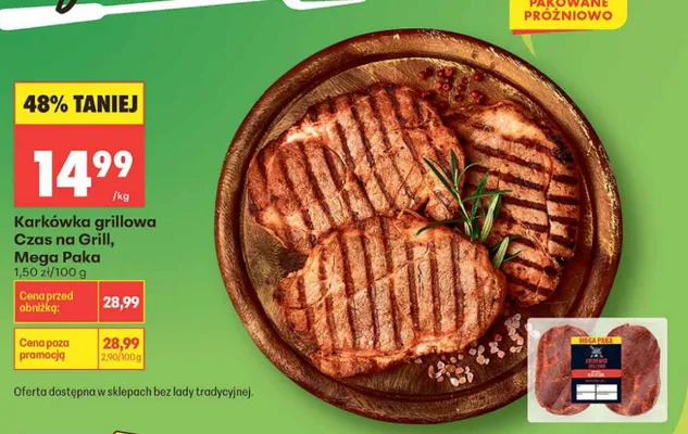 Karkówka grillowa Czas na Grill Mega Paka promocja w Biedronka