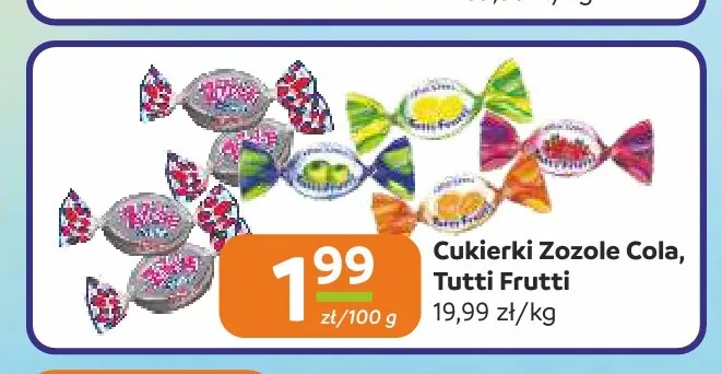Cukierki Zozole Cola promocja w Gama