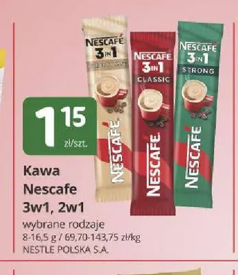Kawa rozpuszczalna Nescafe 2w1 promocja w Marketvita