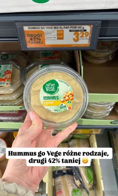 Hummus, różne rodzaje promocja w Biedronka