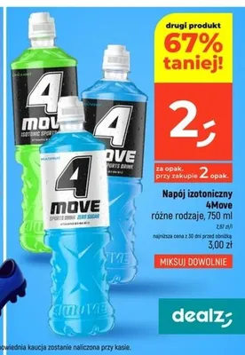 Napój izotoniczny 4Move promocja w Dealz
