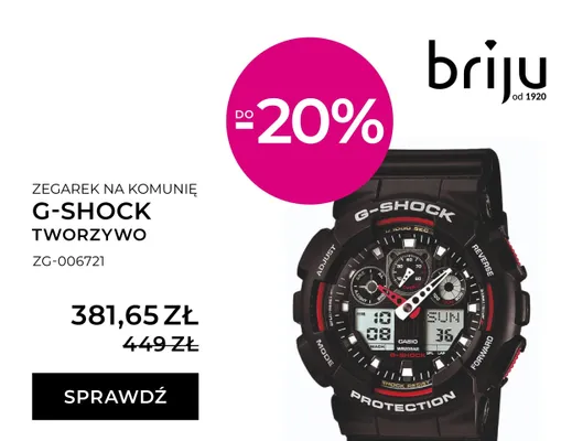 Zegarek G-Shock tworzywo promocja w Briju
