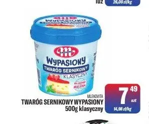 Twaróg sernikowy Wypasiony klasyczny Mlekovita promocja w Tomi Markt