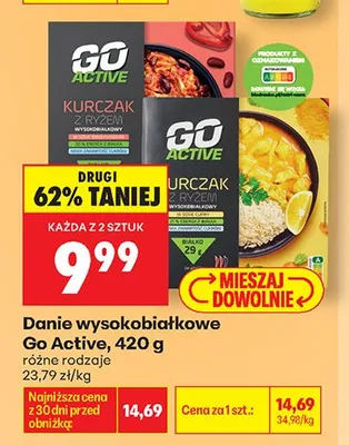 Danie wysokobiałkowe Go Active promocja w Biedronka