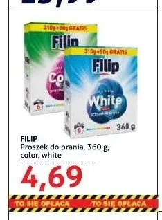 Proszek do prania Filip Color promocja w Blue Stop