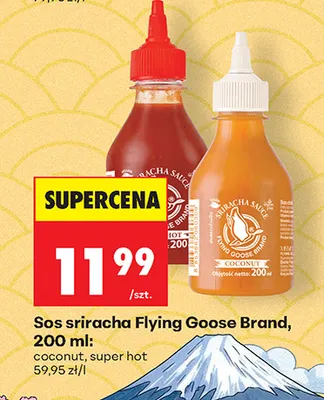Sos sriracha super hot Flying Goose Brand promocja w Biedronka