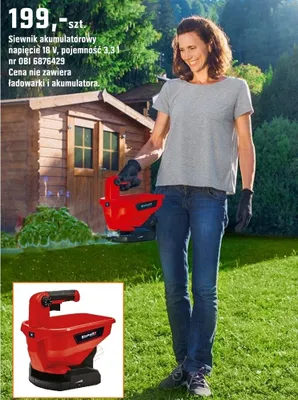 Siewnik akumulatorowy promocja w OBI