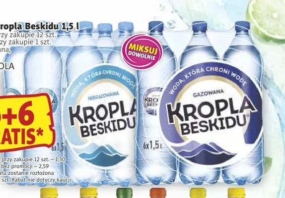 Woda niegazowana Kropla Beskidu promocja w Prim Market