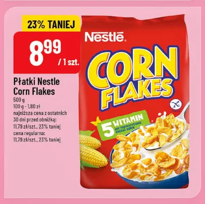 Płatki Nestle Corn Flakes promocja w POLOmarket