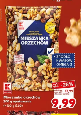 Mieszanka orzechów K-Classic promocja w Kaufland