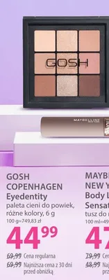 Paleta cieni do powiek, różne kolory promocja w Hebe