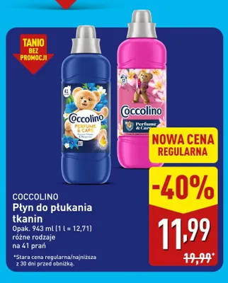 Płyn do płukania tkanin Coccolino promocja w Aldi