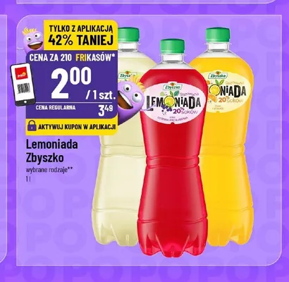 Lemoniada Zbyszko cytryna promocja w POLOmarket