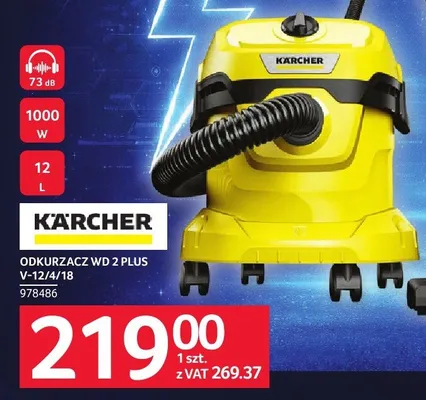 Odkurzacz Kärcher WD 2 PLUS V-12/4/18 promocja w Selgros