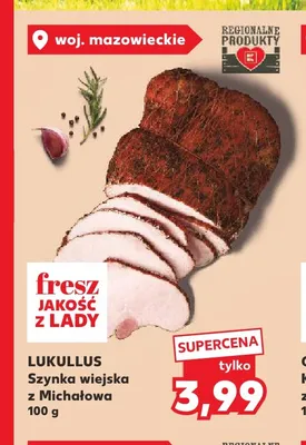 Szynka wiejska z Michałowa Lukullus promocja w Kaufland